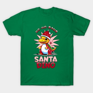 Santa dinosaur T-Shirt